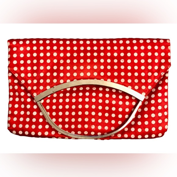 Womens Polka dot clutch bag - Picture 2 of 6